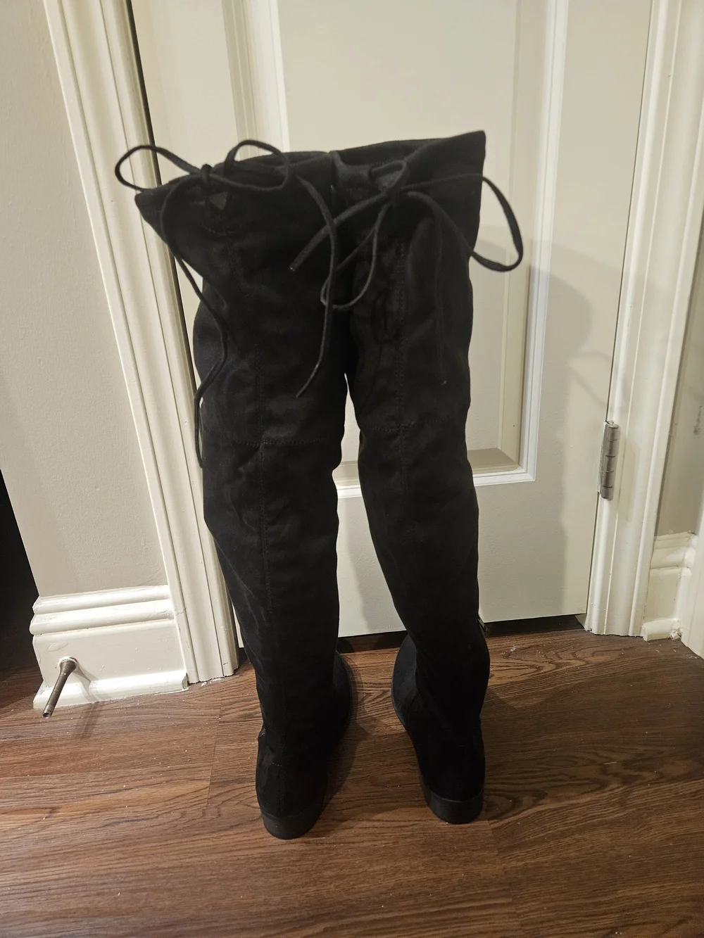 a new day Sidney Black Over-The-Knee Suede Boots Size 6.5 New In Box